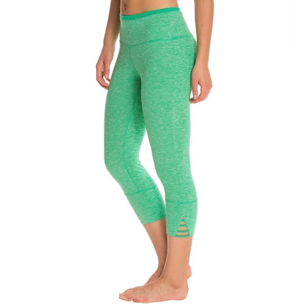 EUC Prana Tori Capri leggings in Light green Medium Sold Out